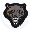 Patch de PVC de cabeza de lobo de goma 3D personalizada