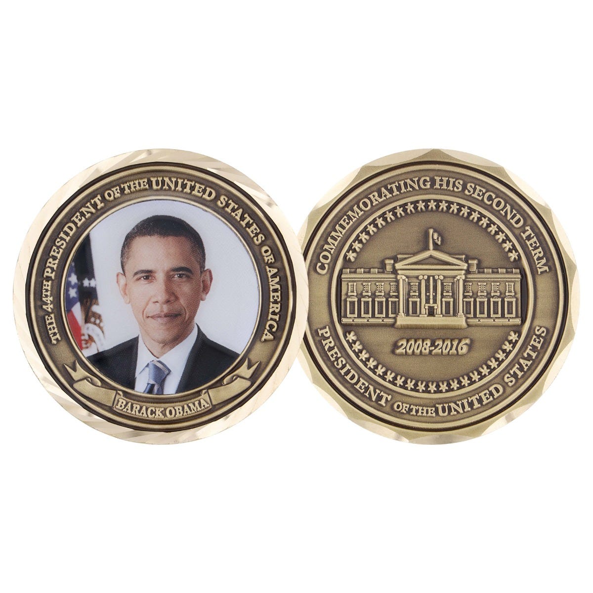 Artículos de apoyo electoral personalizado que hacen un presidente militar de los Estados Unidos Monedas grabadas Presidential Unique Cool Challenge Coin