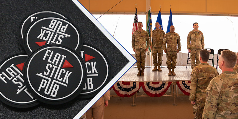 parche de PVC militar