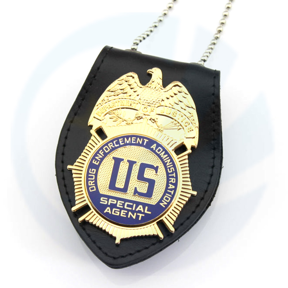 Diseño de metal barato 3D Golden personalizado Metal Police Military Police Pon Insúdica