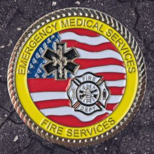 Monedas de desaf&iacute;o de bomberos - Servicios m&eacute;dicos de emergencia