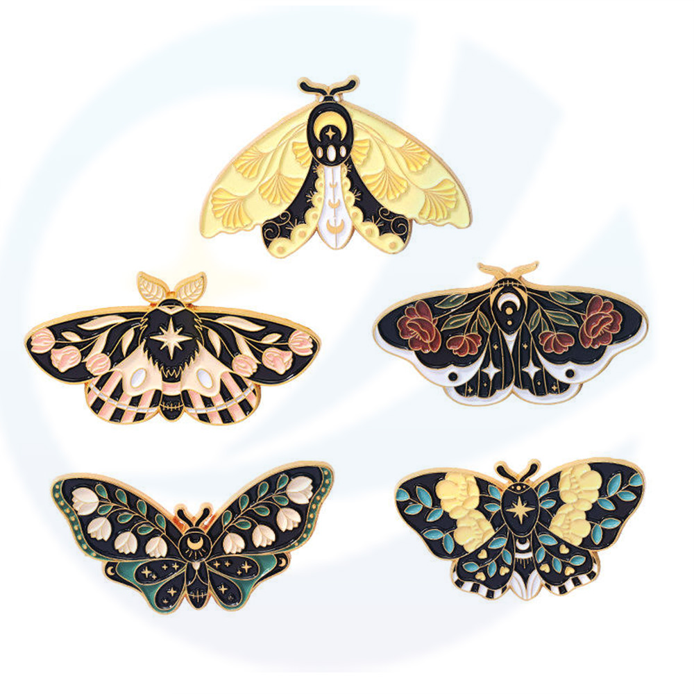 Cartoon Butterfly Animals Pins Lindo Pins de esmalte Insignia de etiqueta Funny Birthday Gift para su animal
