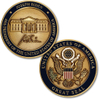 Artículos de apoyo electoral personalizado que hacen un presidente militar de los Estados Unidos Monedas grabadas Presidential Unique Cool Challenge Coin