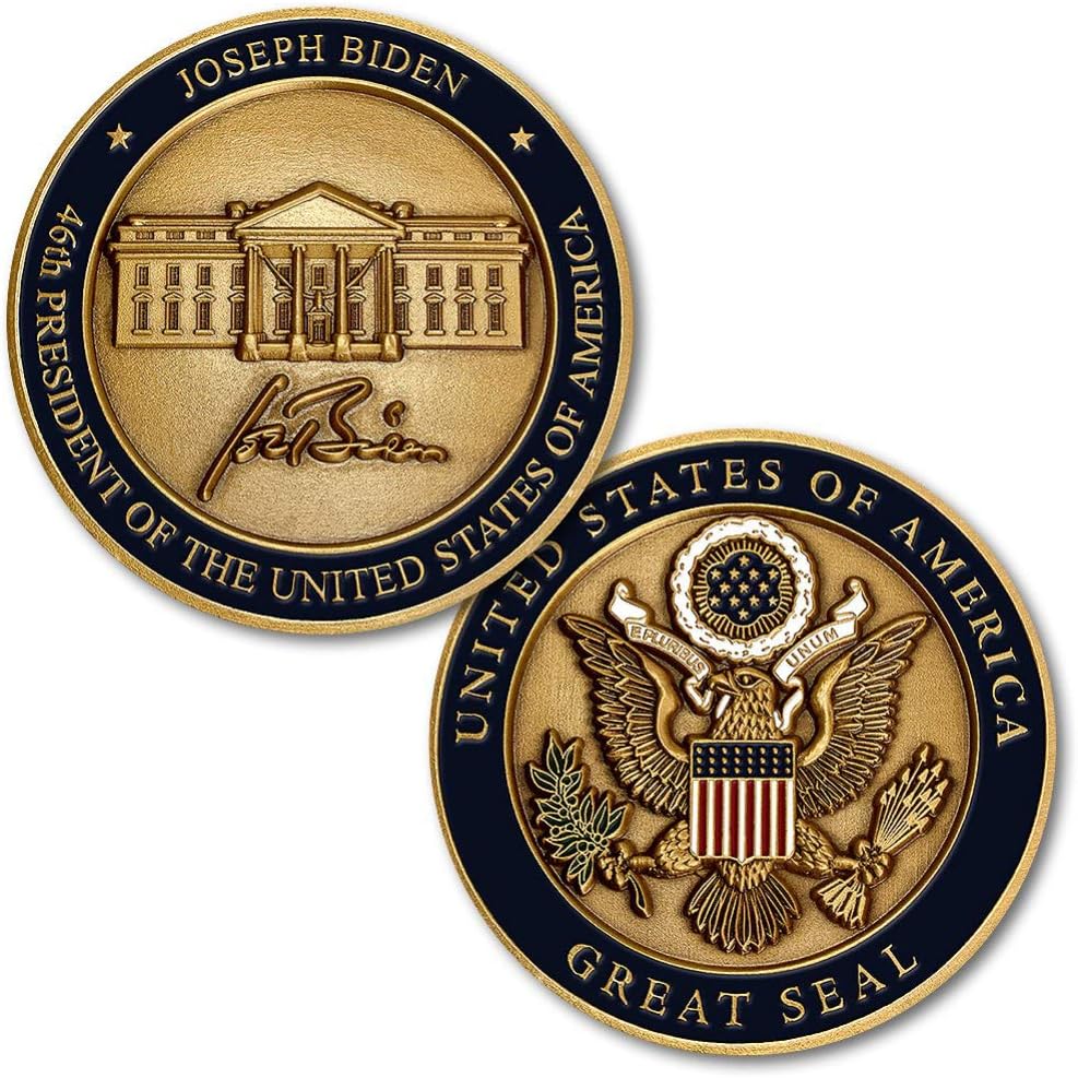 Artículos de apoyo electoral personalizado que hacen un presidente militar de los Estados Unidos Monedas grabadas Presidential Unique Cool Challenge Coin