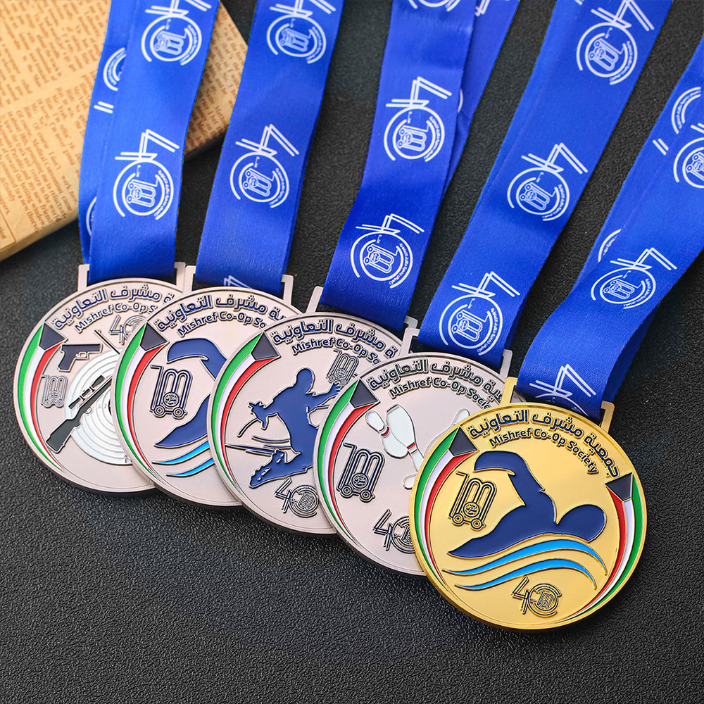 Medallas y trofeos de premio de Natación de Rusia personalizados de San Petersburgo