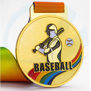 Medalla de béisbol deportivo de metal de logotipo personalizado