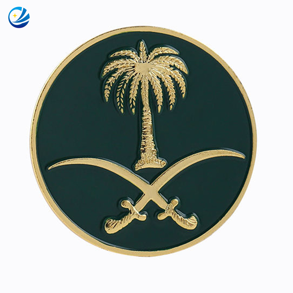 Día Nacional Saudí Arabia Souvenir Uae Dubai Insignia de exposición Productos sauditas ESOMPLE PIN SAUDI Árabe