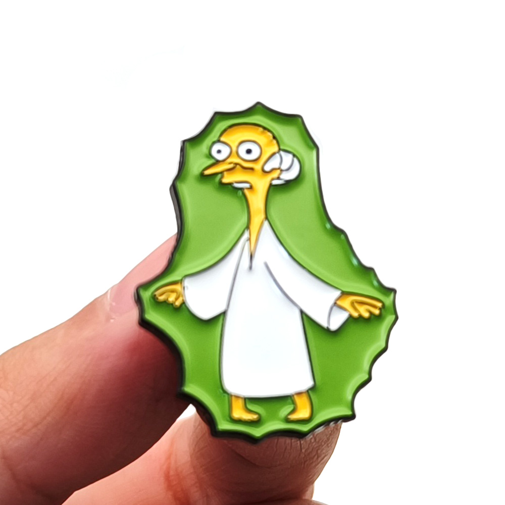 Pins de anime de metal al por mayor Carton Simpsons Pins divertidos