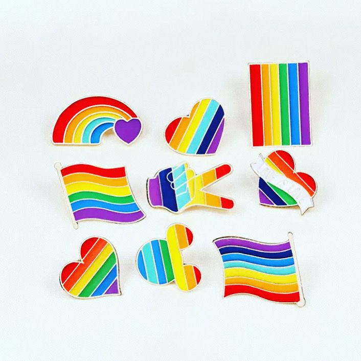  Pin de esmalte LGBT personalizado