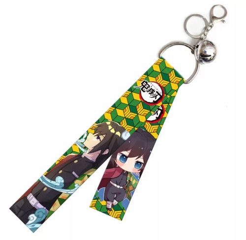 Fashion Hot Venta de anime Cartoon Polyéster Pholing Keyring Anime Demon Sublimation Slayer Lanyard Anime Lanyard