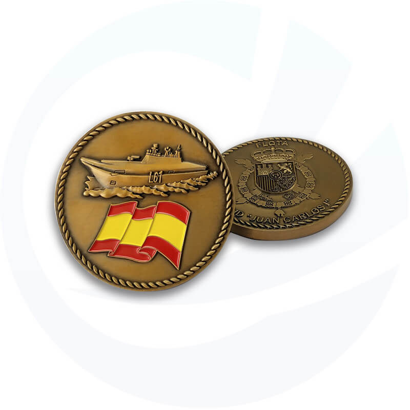 Moneda de bombero de metal personalizado