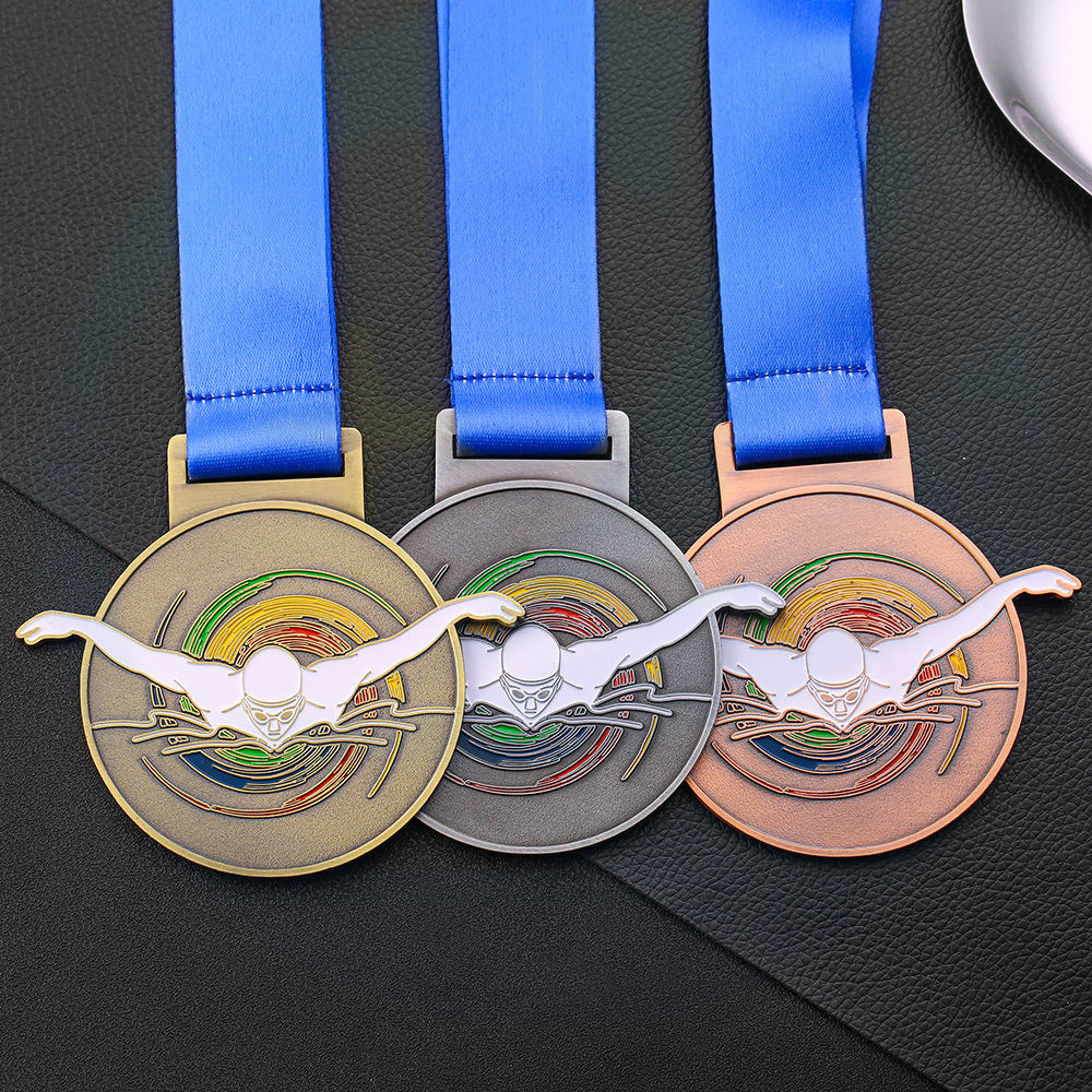 Medallas y trofeos de premio de Natación de Rusia personalizados de San Petersburgo