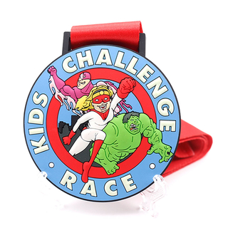 Medallón personalizado de Silicone Gubas de Silicone Race Medallion Custom Ganner Sport PVC No MOQ