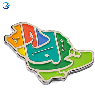 Día Nacional Saudí Arabia Souvenir Uae Dubai Insignia de exposición Productos sauditas ESOMPLE PIN SAUDI Árabe