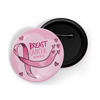 Botones de cinta rosa novedoso broche de botones de pinza de insignia de los botones del cáncer de mama rosa