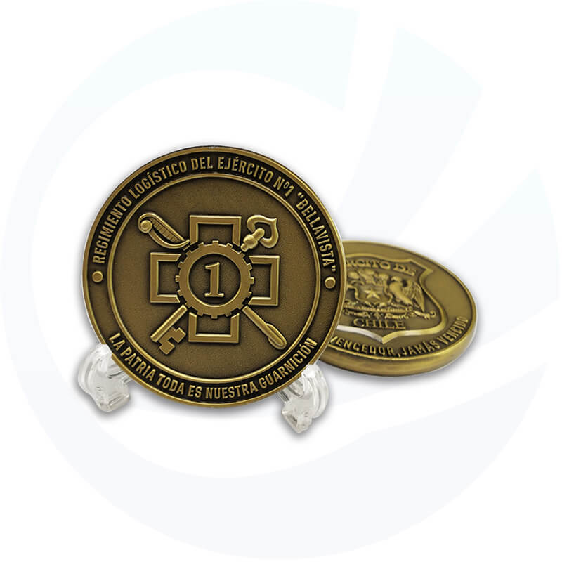 Moneda de desafío de oro antiguo