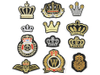 Parche de policía militar de bordado personalizado