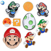 Etiquetas de insignias de solapa Súper Mario Mario Cartoon Pin de anime Mario Bros Pins Super Mario Metal Pin para recuerdo