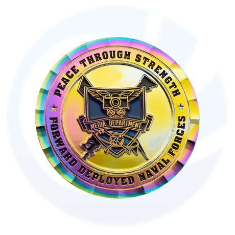 Monedas de desafío de marina chilena de metal personalizado