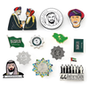 Día Nacional Saudí Arabia Souvenir Uae Dubai Insignia de exposición Productos sauditas ESOMPLE PIN SAUDI Árabe