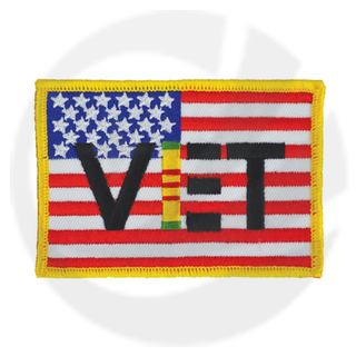 Patch de veterano de la bandera de los Estados Unidos Vietnam