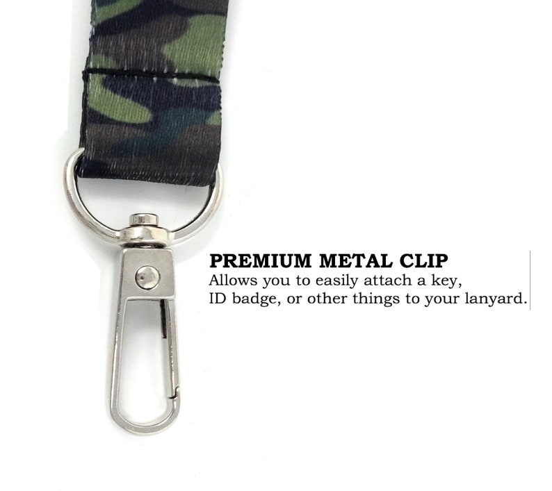 Promocional Impresión militar de sublimación Poliéster Polipio de identificación de la tarjeta de identificación de cordones Lanyard con logotipo personalizado