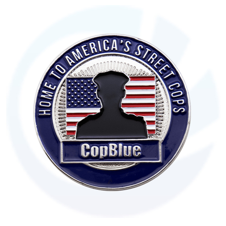 Moneda del desafío de la policía de esmalte de recuerdo