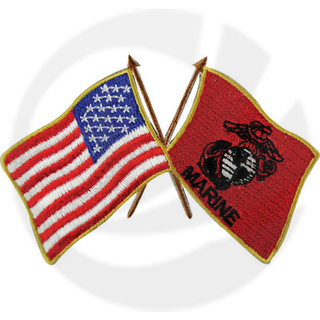 Patch de banderas de EE. UU. Y USMC