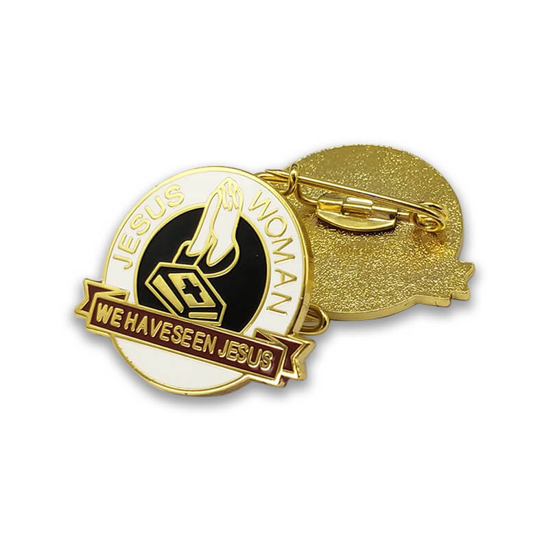 Pin de honor de honor de metal de recuerdo de oro personalizado personalizado