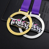 Premio de fútbol Metal Custom Metal Zinc Altoy 3D Gold Sliver Brass Sports Football Basketball Marathon Medalla con cinta