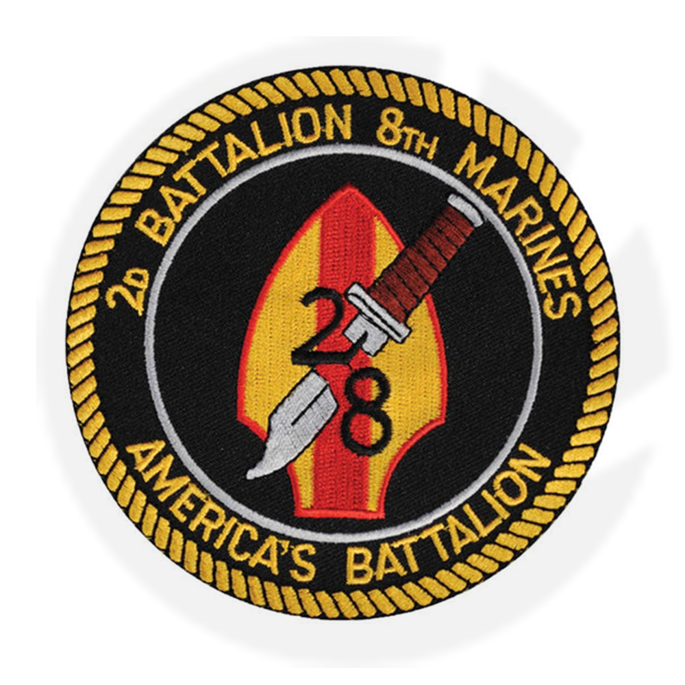 1er 2º Batallón 8º Patch de marines