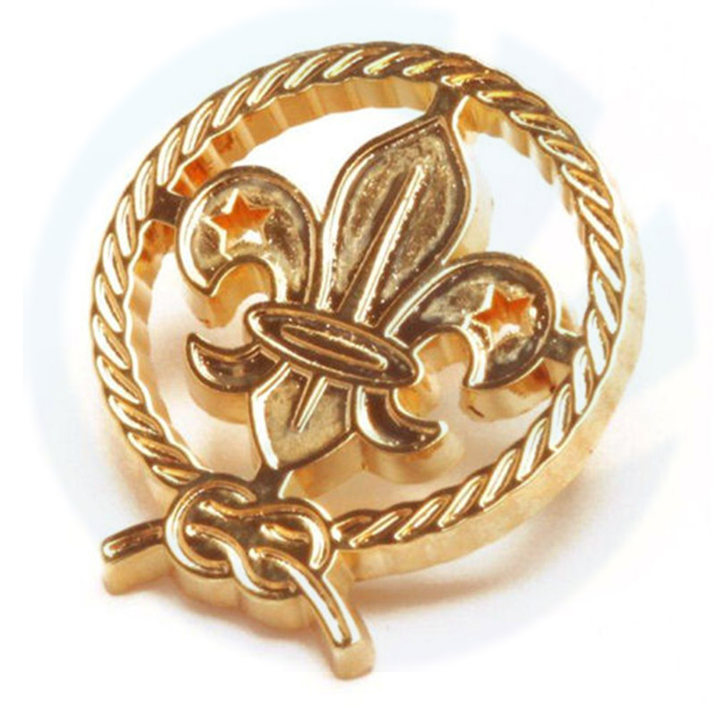 Pon de la solapa de cobre antiguo de alta calidad Scouts de forma redonda Sputs Sports Pin Insignia para recuerdo