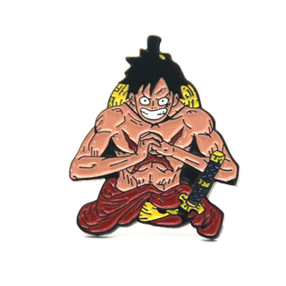 Venta caliente Personaje de dibujos animados japoneses One Piece Luffy Zoro Anime Pin Broche