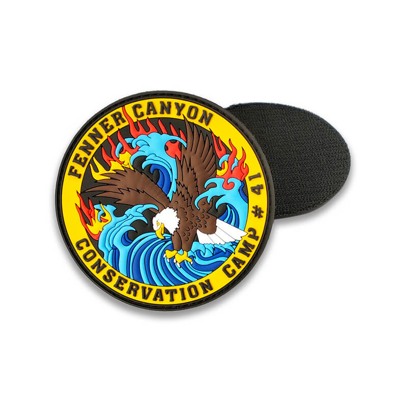Parche de PVC personalizado con el logotipo de US Eagle