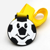 Medalla de fútbol de PVC de plástico de caucho de silicona 3D personalizado barato para niños