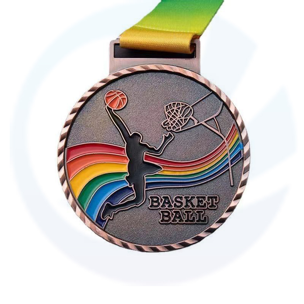 Trofeos y medallas Diseño de medallas de medallas deportivas de baloncesto con gran precio