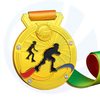 Sin mínimo logotipo de logotipo de la cinta de cibarrón de oro Medallas Medalla de metal