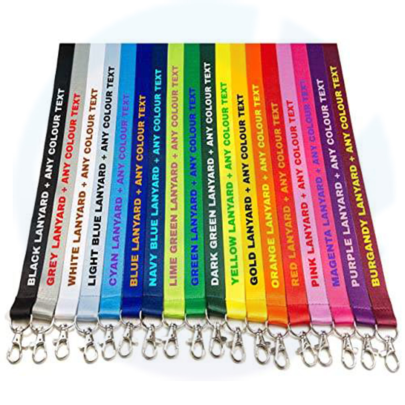 Lanitarias personalizadas con logotipo sublimación Langares impresos personalizados 20 mm Lanyards personalizados sin pedido mínimo