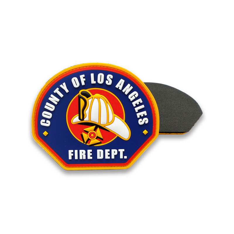 Accesorios de ropa de parche Firedept de PVC personalizados