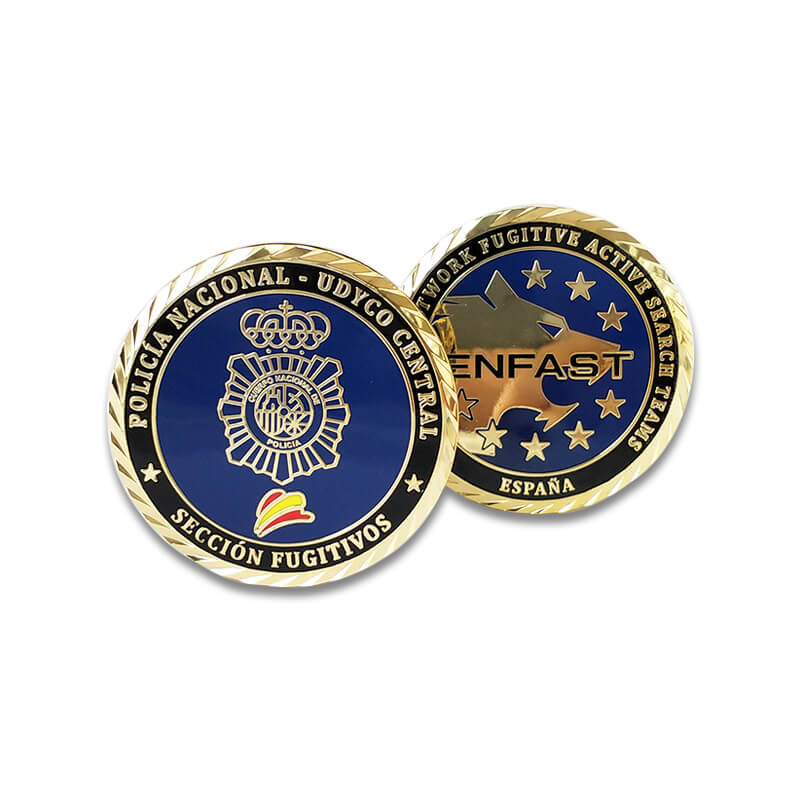 Monedas de desafío militar de esmalte de aleación de zinc