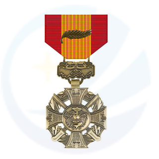Medalla de metal de la ronda de recomendación de la guerra mundial de plata personalizada personalizada personalizada personalizada personalizada con cinta regular