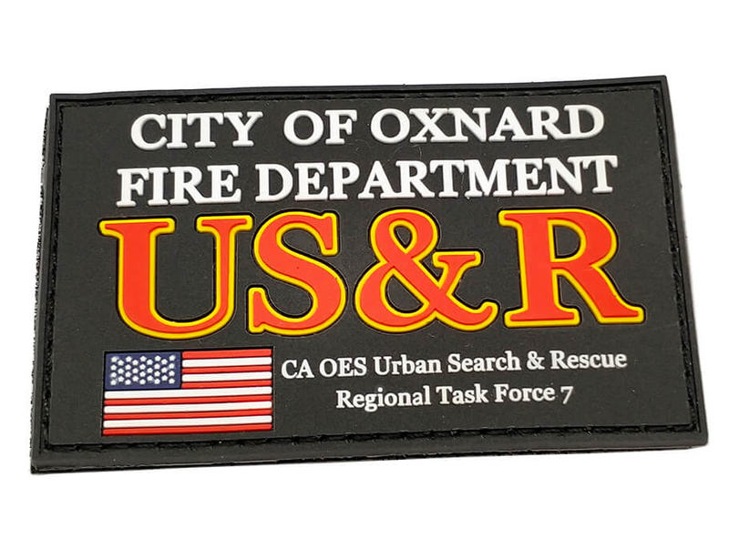 Parche uniforme del departamento de bomberos estadounidenses