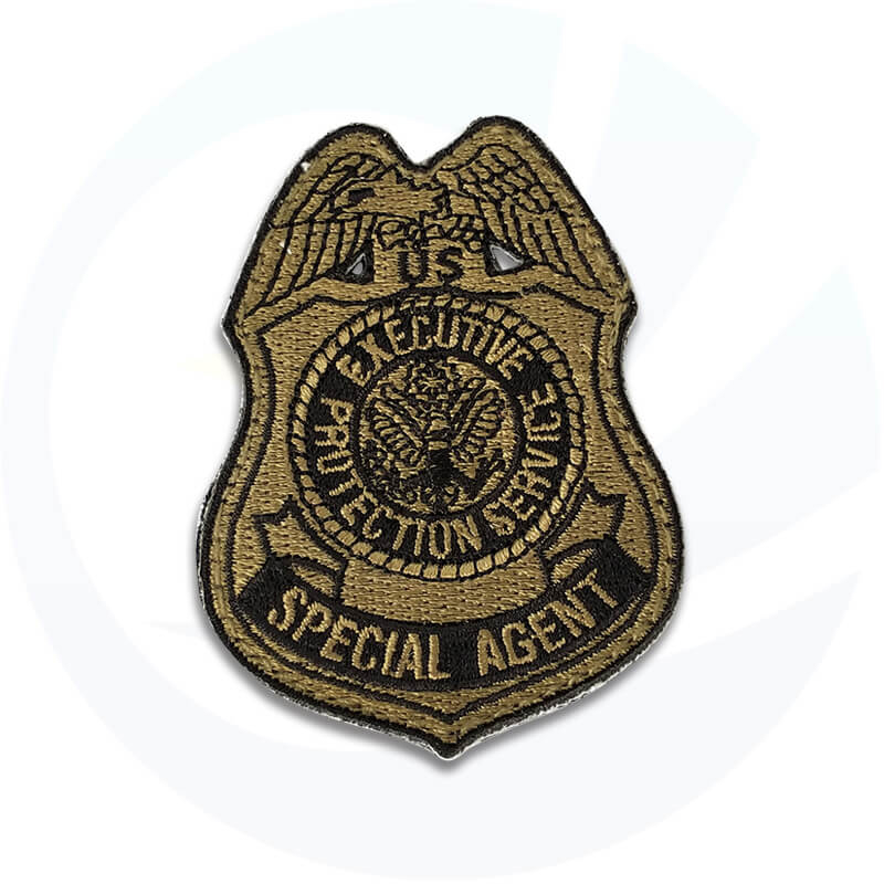 Parche de insignia bordado con uniforme de policía de EE. UU.
